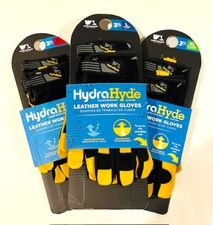 Wells Lamont Men's HydraHyde 3-PACK Leather Gloves ~ FREE SHIP