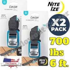 2-pack Nite Ize Camjam Tie Down Straps 6 - 700 Lbs Load Limit - Free Shippping
