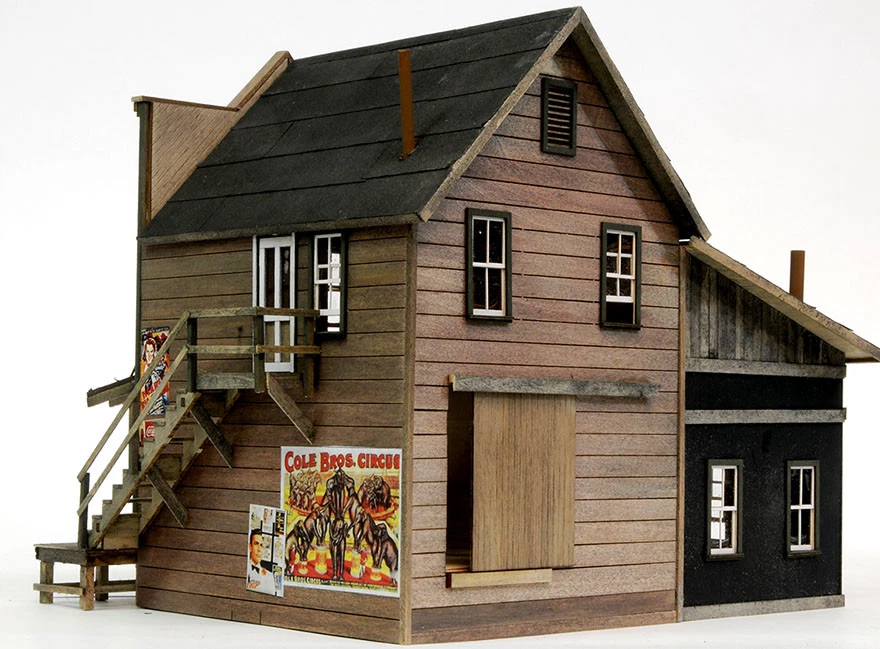 ESCALA O On3/On30 MODELO BANTA FUNCIONA #6153 Oakboro heno y grano Foto 2 de 2