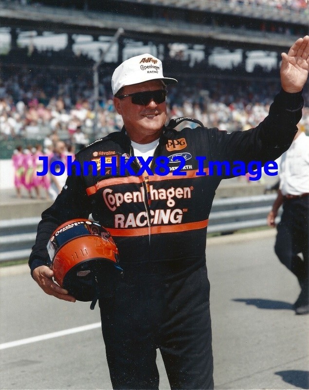1993 AJ Foyt Indy 500 Retirement Wave Photo - First 4Time Winner of Indy 500