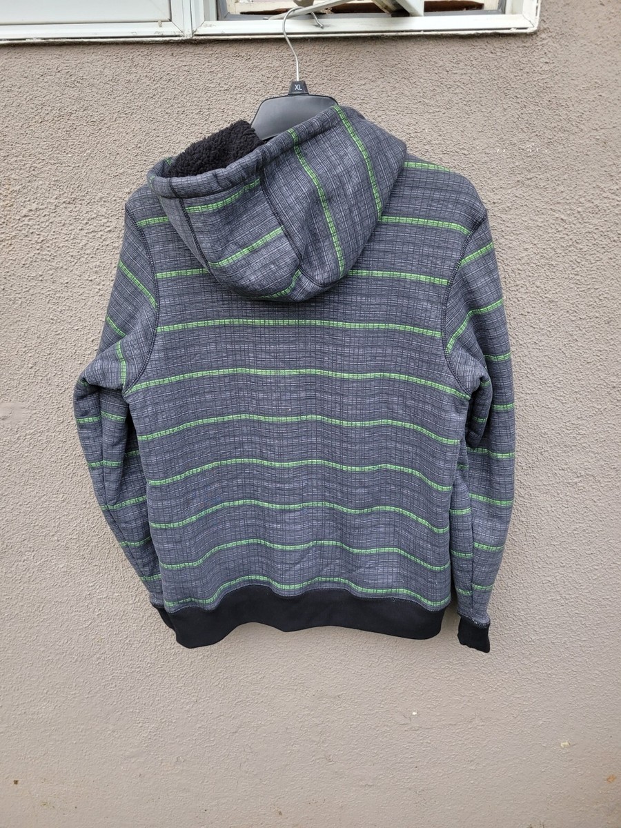 Vintage Y2k No Fear Full Zip Hoodie Size M Medium Fleece Sherpa