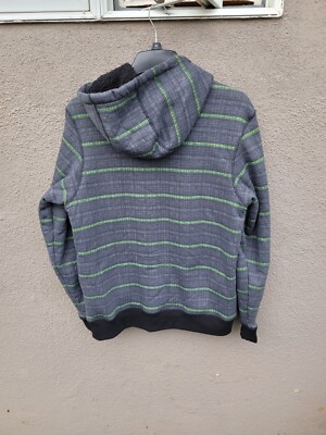 Vintage Y2k No Fear Full Zip Hoodie Size M Medium Fleece Sherpa