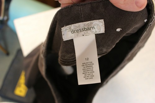 Dressbarn Womens Size 12 Brown Stretch Pants Straight Leg Casual Dress Pants - Picture 6 of 6