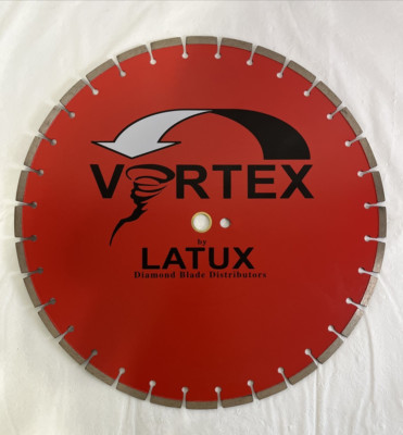 Vortex Diamond 18-Inch Segmented Blade for Concrete by Latux - Wet/Dry Use