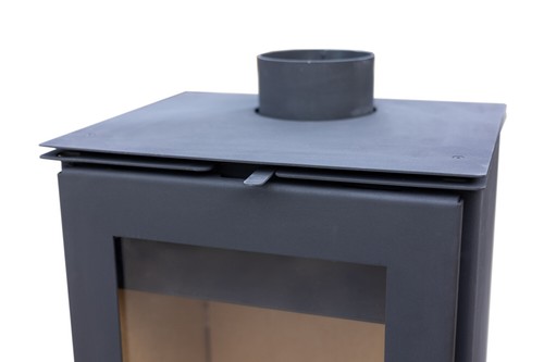 Kaminofen ALAZ K8M Schwarz Holzofen 9 kW Holz Ofen Kamin Heizofen Dauerbrandofen - Bild 6 von 12