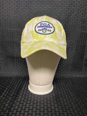 RARE 2003 PGA Oak Hill Hat Man Golf Structured Straw Hat w/ Bow M/L Vintage PGA Championship 2003 Oak Hill Bucket Hat | eBay main image 2