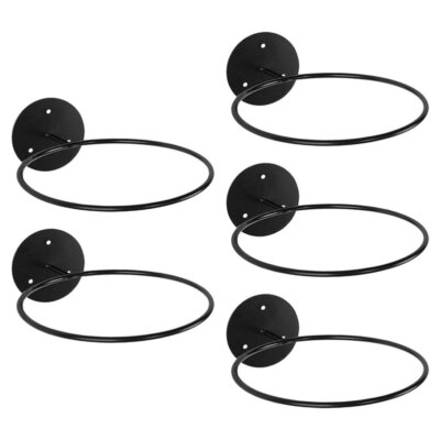 5 Pcs Wall Mount Sports Ball Holder Basketball Storage Rack Shopping