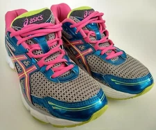 ASICS T27BQ Womens Size 7 Running Cross Training Walking Sneaker Gray Shoes