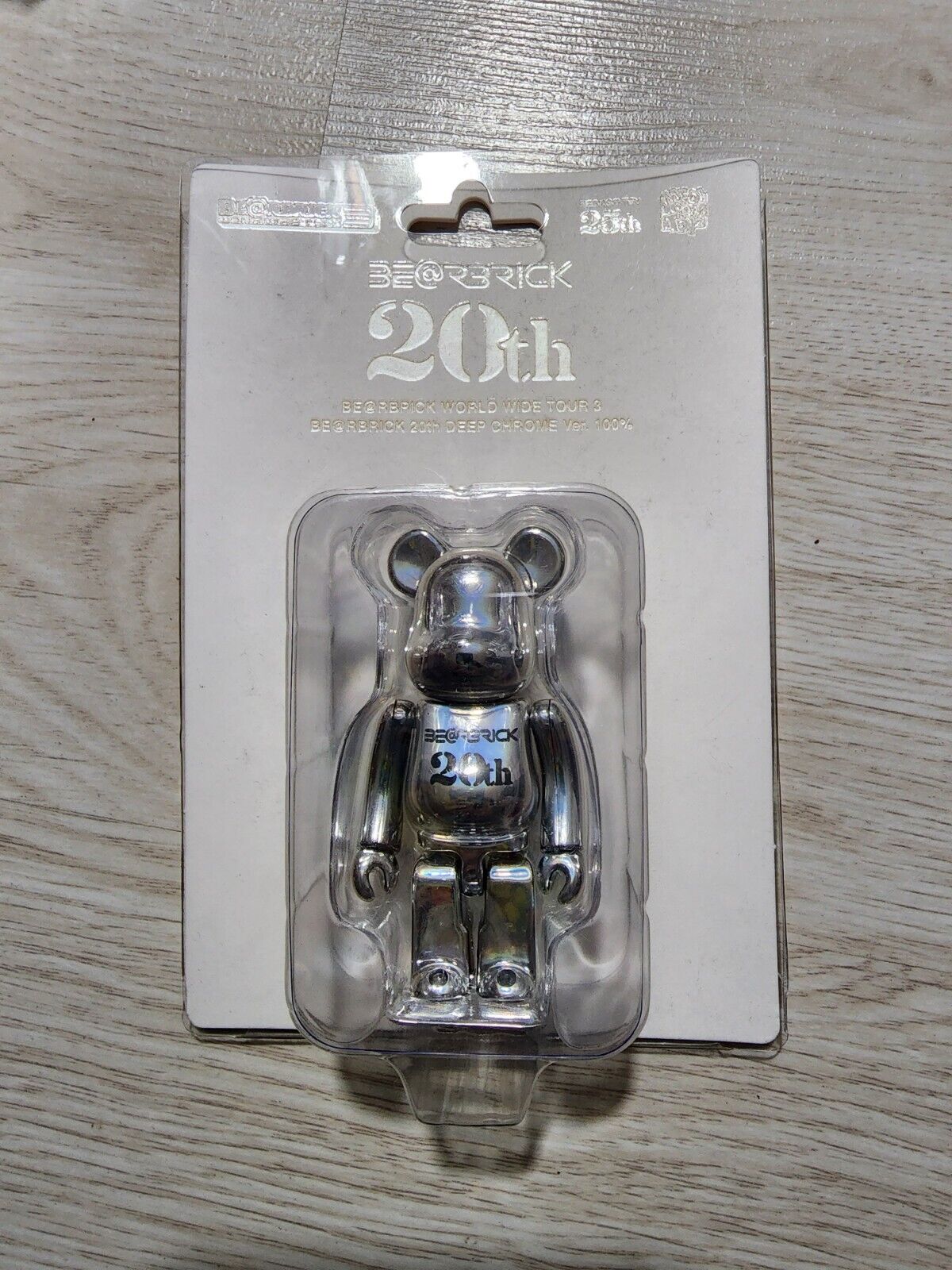 Bearbrick 20th Anniversary DEEP CHROME 100% Medicom Toy BE@RBRICK