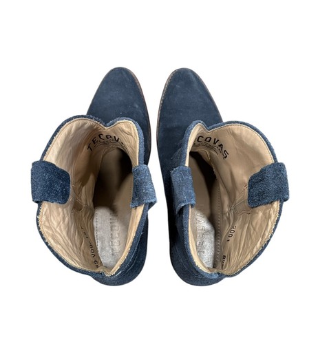Tecovas Lucy Mujer Azul Marino Gamuza Western Botines 8.5 B Country Concert - Imagen 7 de 19
