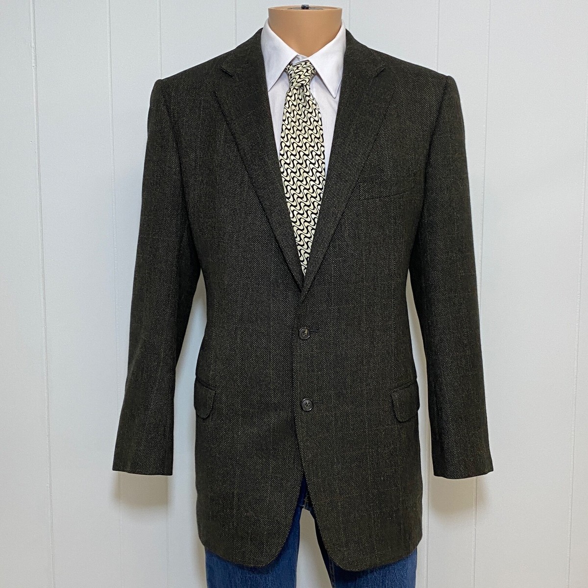O351/Ermenegildo Zegna ツイード スーツ チェック 48 O351/Ermenegildo Zegna ツイード スーツ チェック 48
