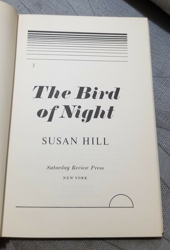 The Bird of Night Susan Hill 1. Auflage Druck Vintage Hardcover DJ unclipped - Bild 9 von 11