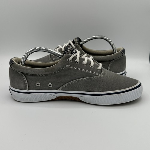 Sperry Mens Top Sider Halyard Salt Washed Gray Sneaker US size 8M - Picture 8 of 13