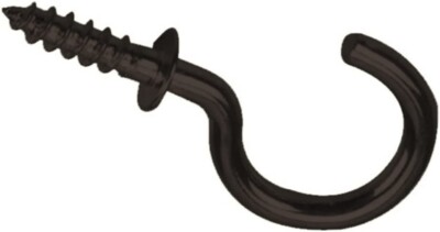 1-1/4 Inch Screw Hooks,  Bronze Cup Hooks Screw in Coffee Mug Hook 25 Pack Lot