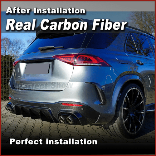 Carbon Heckdiffusor Diffusor Auspuffblen Lippe Für Benz V167 GLE63 AMG 2021-2024 - Picture 4 of 17