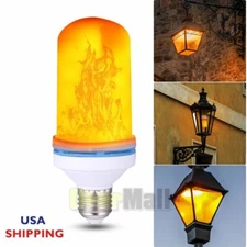 1-6Pack LED Flame Effect Fire Light Bulb E27 Simulated Nature Flicker Lamp Decor