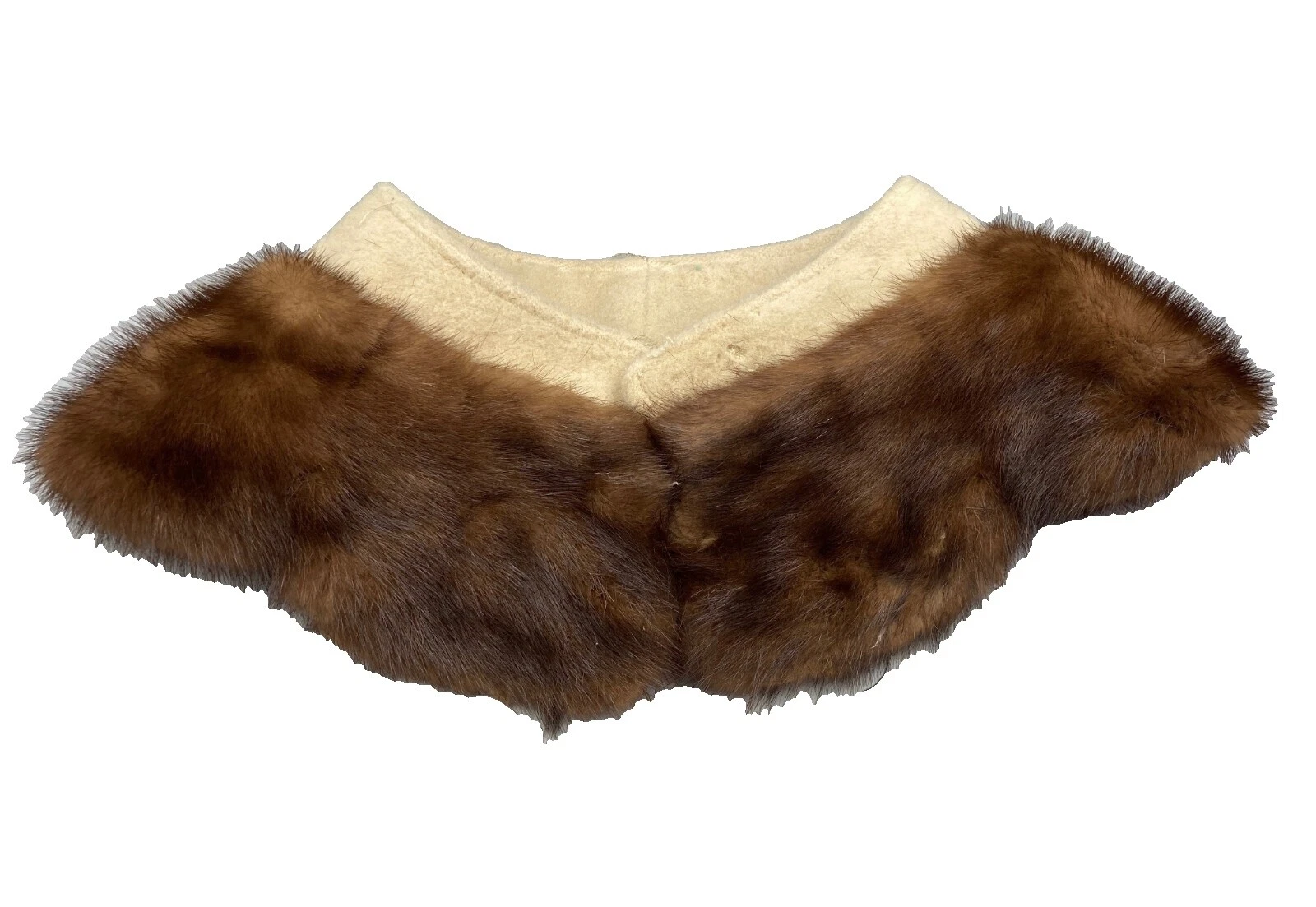 Fur Brown 1940s Vintage Collars