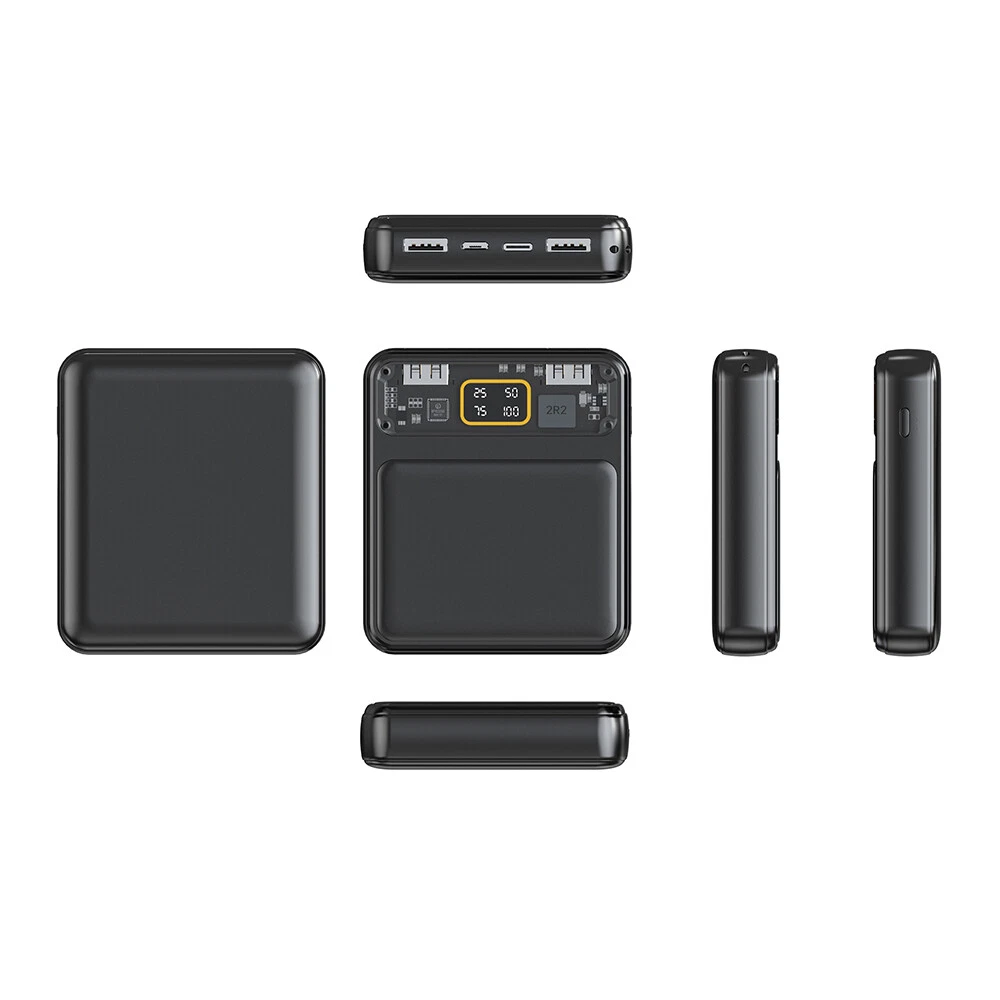 3-Slot 18650 Power Bank Case with Dual USB and LCD Display - DIY Charger Shell Kit