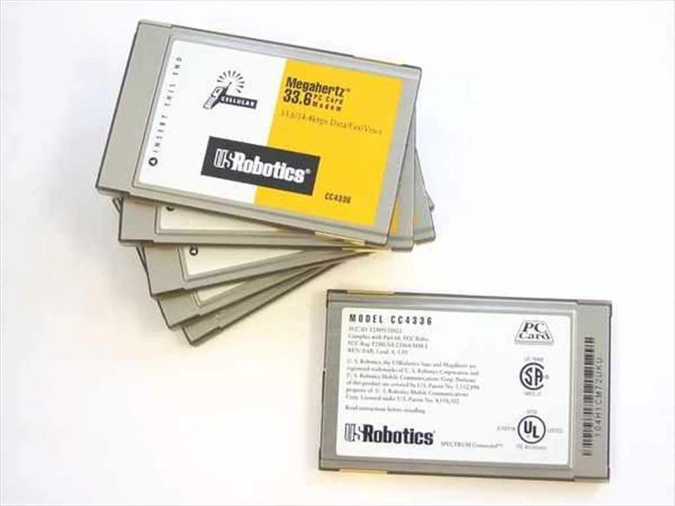 Módem de tarjeta US Robotics CC4336 33,6 PCMCIA - sin cable Foto 2 de 3