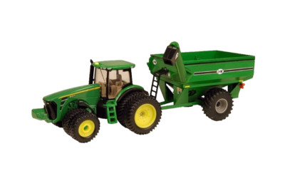 TBE45236 John Deere ERTL 1/64 8320R Tractor with J&M Grain Cart