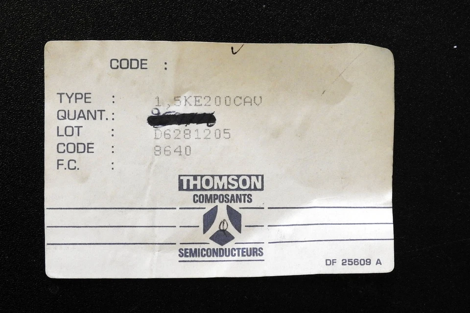 60 piezas 1.5KE200CA o 1N6303CA Diodo TVS Serie 1.5KE Bidireccional DO-201 Foto 3 de 4