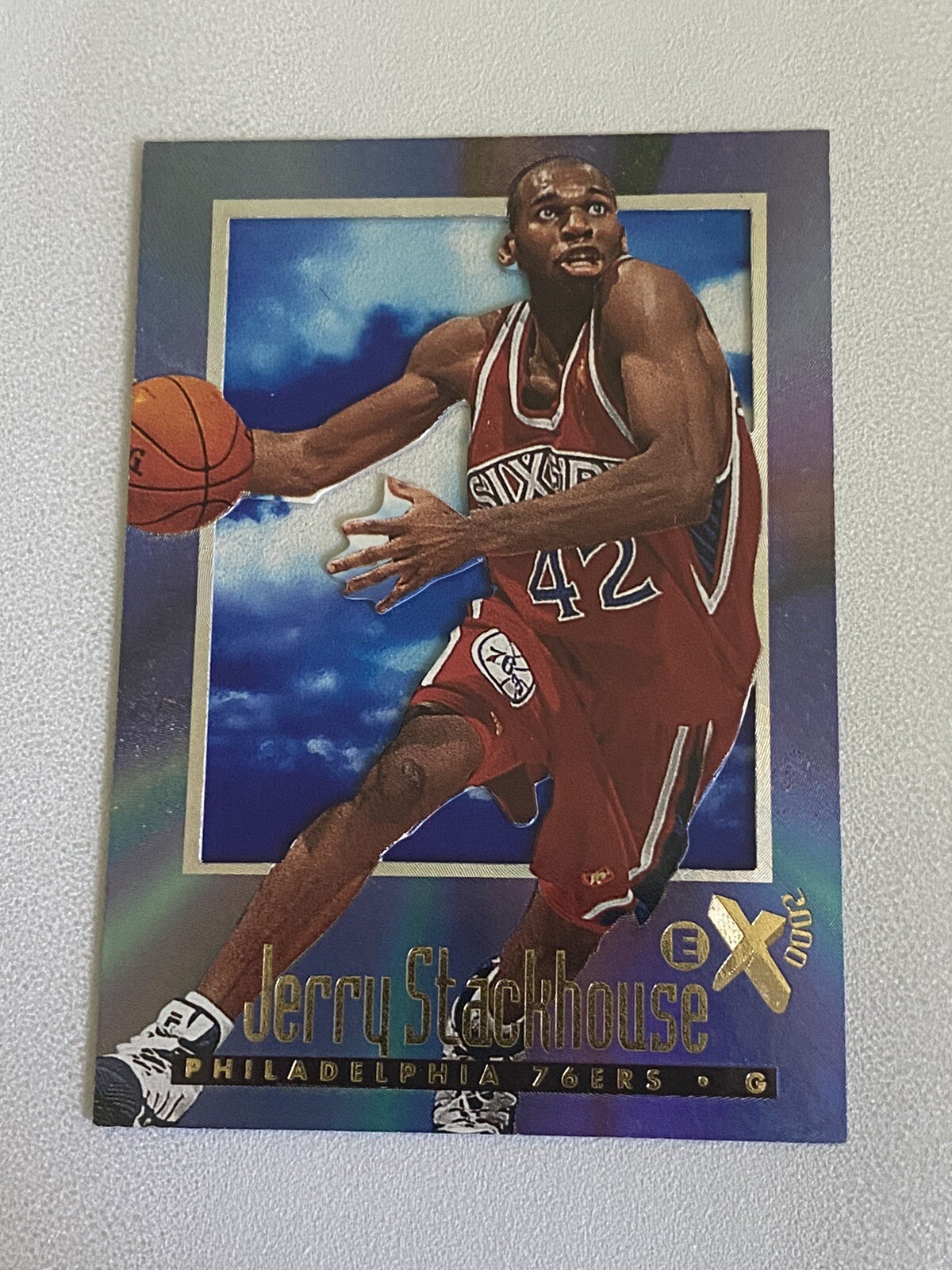 1996-97 SkyBox E-X2000 Jerry Stackhouse - Philadelphia 76ers #54
