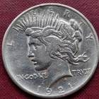 1921 Peace Dollar $1 Better Grade VF Details #69616