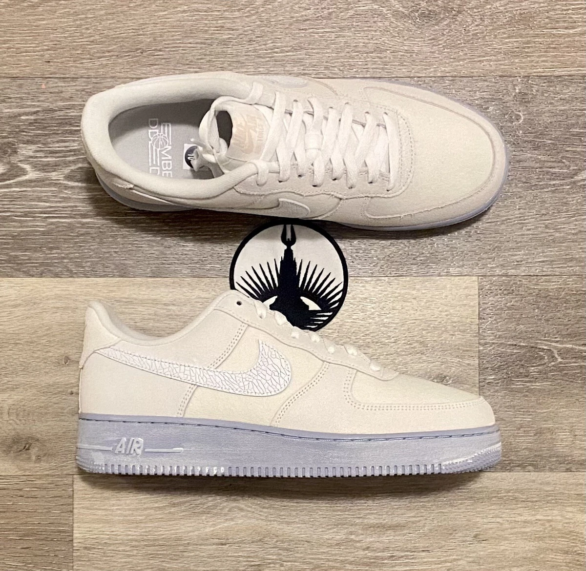 Men's Nike Air Force 1 '07 LV8 EMB SE Cracked Leather Casual Shoes