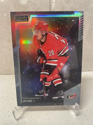 2021 OPC Platinum Sebastian Aho Cosmic Refractor /65 Carolina Hurricanes