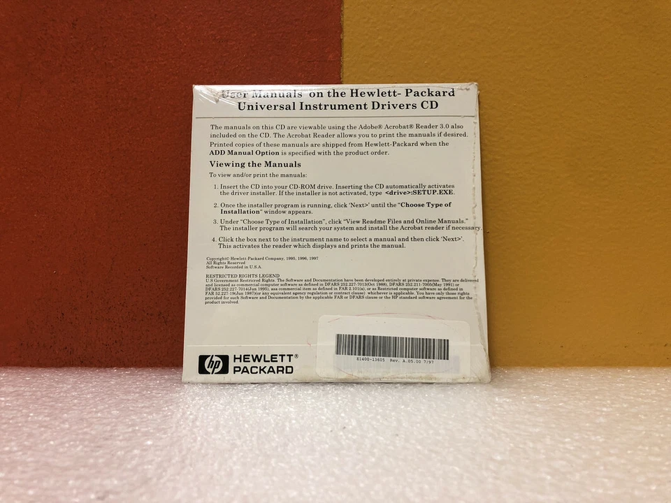 HP E1400-13605 Universal Instrument Drivers Product User Manuals CD-ROM Software - Image 2 of 2