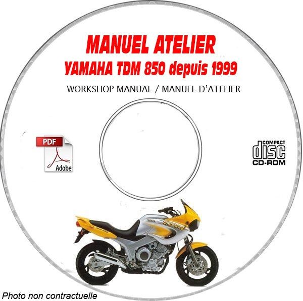 Réparer Yamaha TDM 850 de 1999 avec ce manuel atelier CD-ROM de câblage