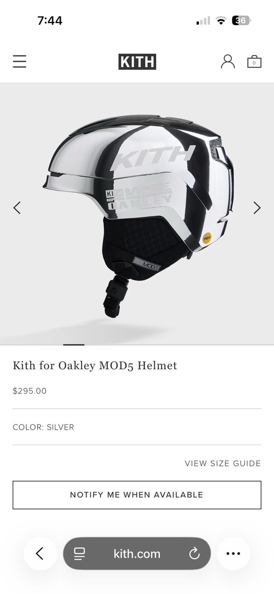 Kith for Oakley MOD5 Helmet (Size Medium, Silver) | eBay