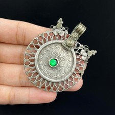 Authentic Antique Old Islamic Collectible solid Silver Pendant