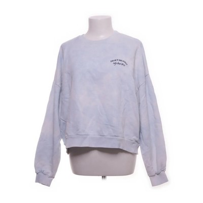 Pull & Bear, Sweatshirt, Größe: M, Blau/Weiß, Batik, Damen #ukn