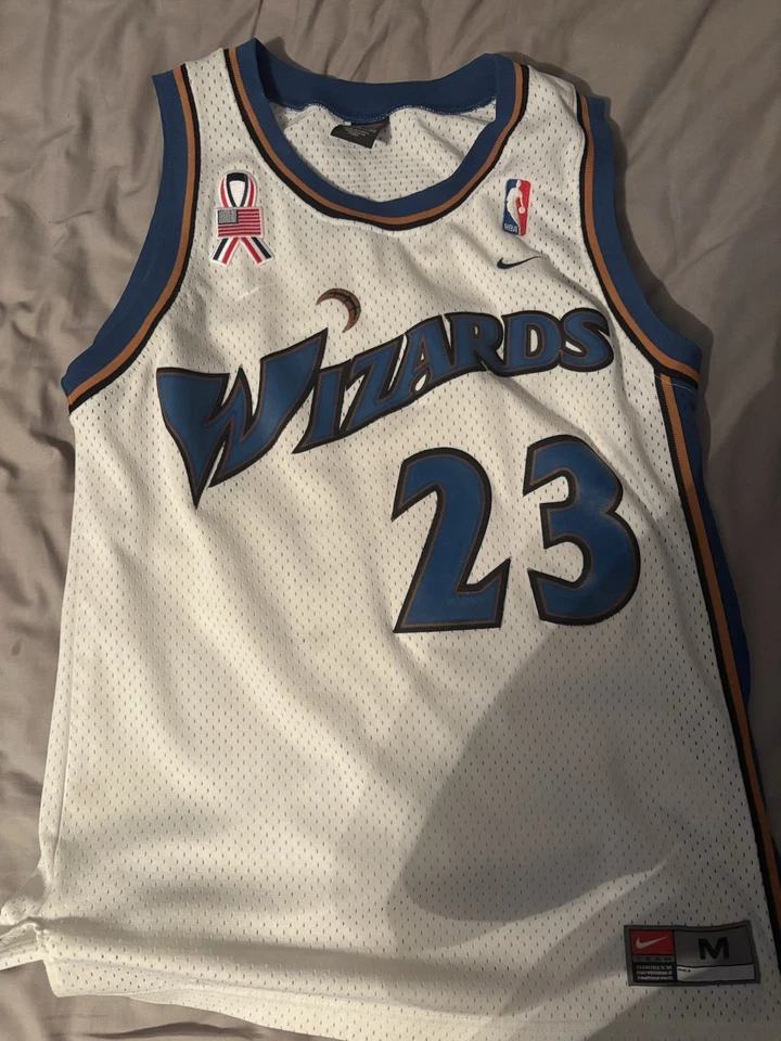 Camiseta autêntica Michael Jordan vintage Nike Washington Wizards tamanho M 40🔵⚪️  - Imagem 2 de 4