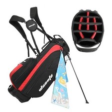 Golf Stand Bag Men Women Lightweight 14 Way Divider 6 Golf Stand Bags RED