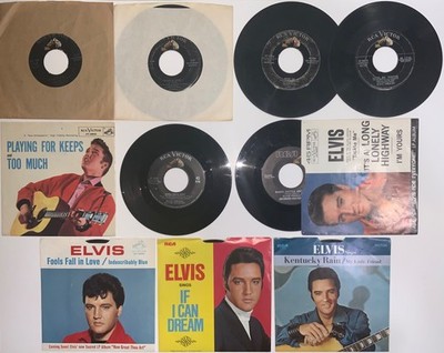 Elvis 45 s (lot of 10) Love Me Tender / Hound Dog & much more  VG/F (1956-1969)