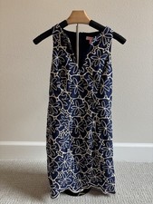 Lilly Pulitzer Augusta Shift Navy Gold Sand Dollar USA Sz 0 Coastal Resortwear