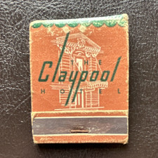 Claypool Hotel Indianapolis Vintage Matchbook...