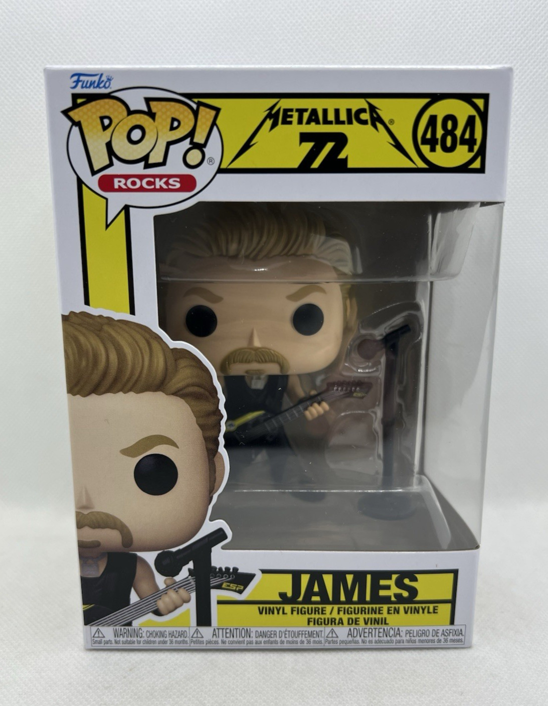Funko POP! Rocks: Metallica - James - 72 Seasons | Official Merch - Collectable Vinyl Figurine for Shelf Display - Birthday Gift Idea for Fans and Collectors - Image 2