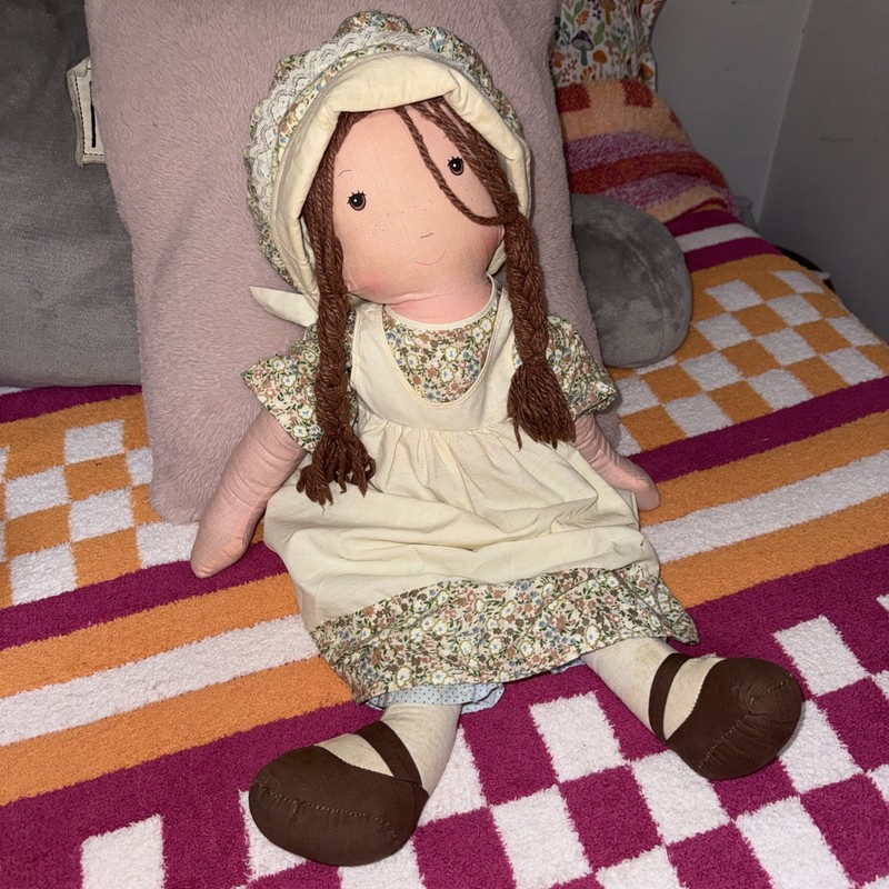 Holly Hobbie Vintage Friend "Heather" Rag Doll Knickerbocker 26”