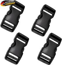 Kunststoff Steckschnallen 25 mm Verstellbare Rucksackclips 4 St&uuml;ck