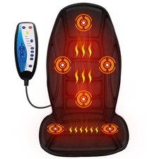 Back Massager with Heat, 5 Vibrating Modes 2 22.8" x 18.3" x 17", Black