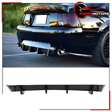 Fits 99-04 Ford Mustang MDA Style Rear Bumper Lip Spoiler Splitter Unpainted PU