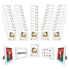 Set of 50 Picture Frame Bulk Photo Frames Wall Mounting Simple Photo Frames M...