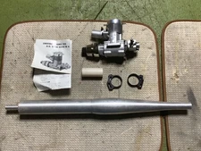 O.S. MAX-65VR-M ABC 10.03cc 2 cycle glow engine with tuned muffler for R/C boat