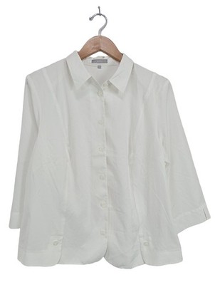 ERFO Hemd-Bluse Damen Bluse Gr. DE 44 weiß Business-Look