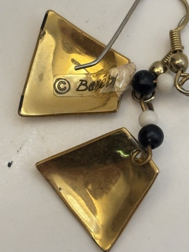 Vintage Earrings Mother’s Estate Costume Jewelry Lot Of 3 Dangle See Desc - Imagen 6 de 9