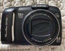 Canon PowerShot SX110 IS 9.0MP Digital Camera - Black