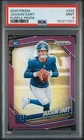 2025 Panini Prizm Jaxson Dart #332 Rookie Purple /125 Giants RC - PSA 9 MINT